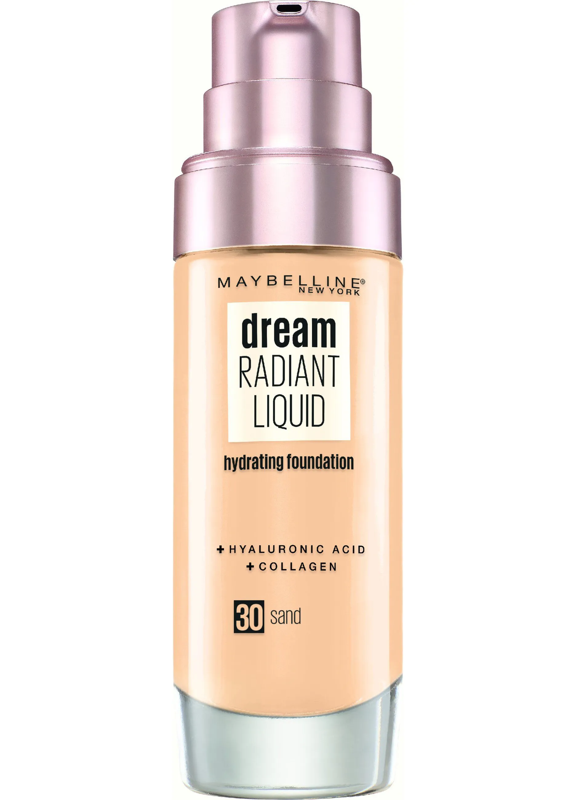 MAYBELLINE  Maybelline New York Fondotinta Dream Satin Liquid, Look Naturale, Effetto Satinato, Sand.