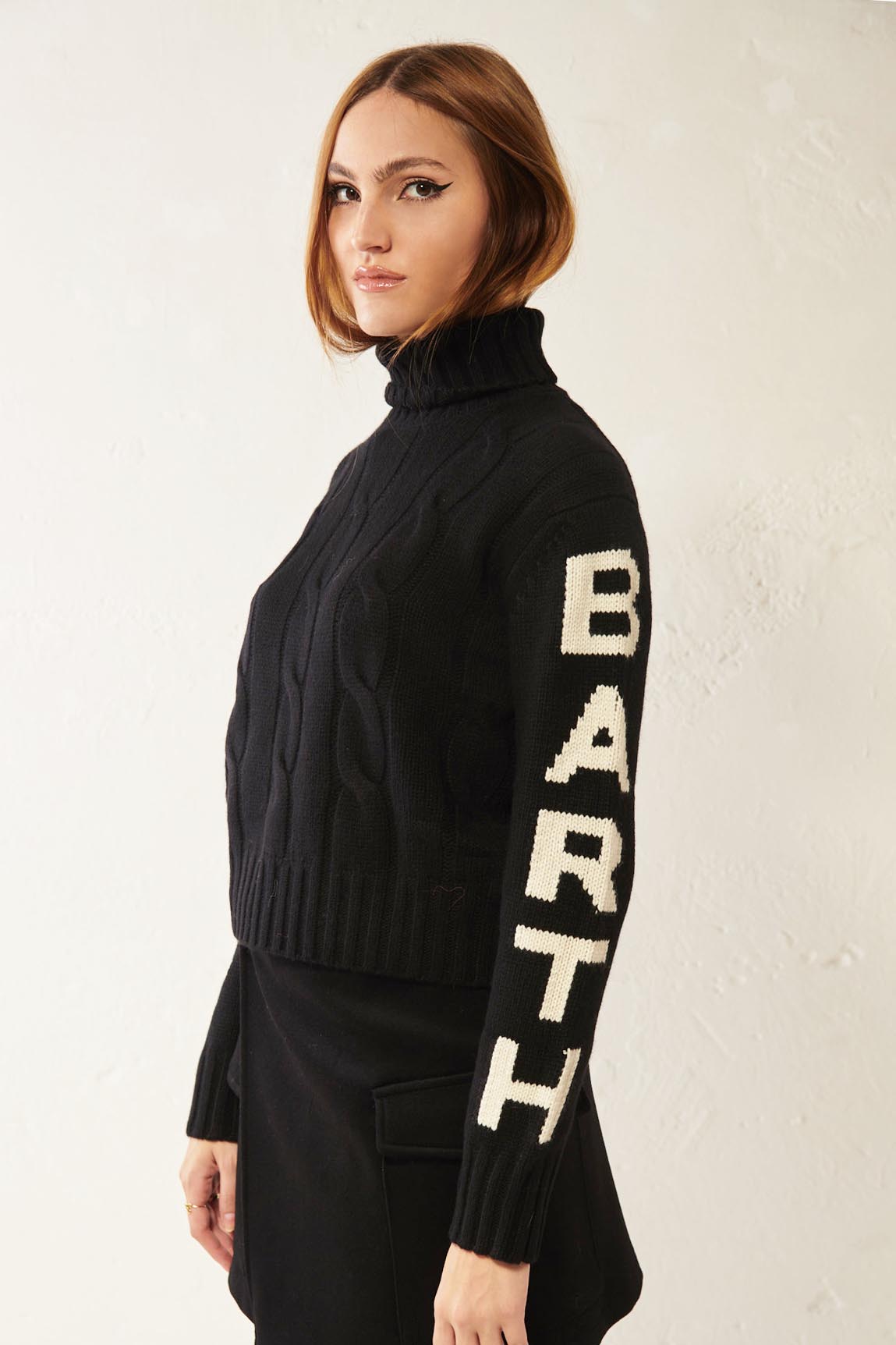 MC2 SAINT BARTH Maglia a treccia a collo alto ADLER