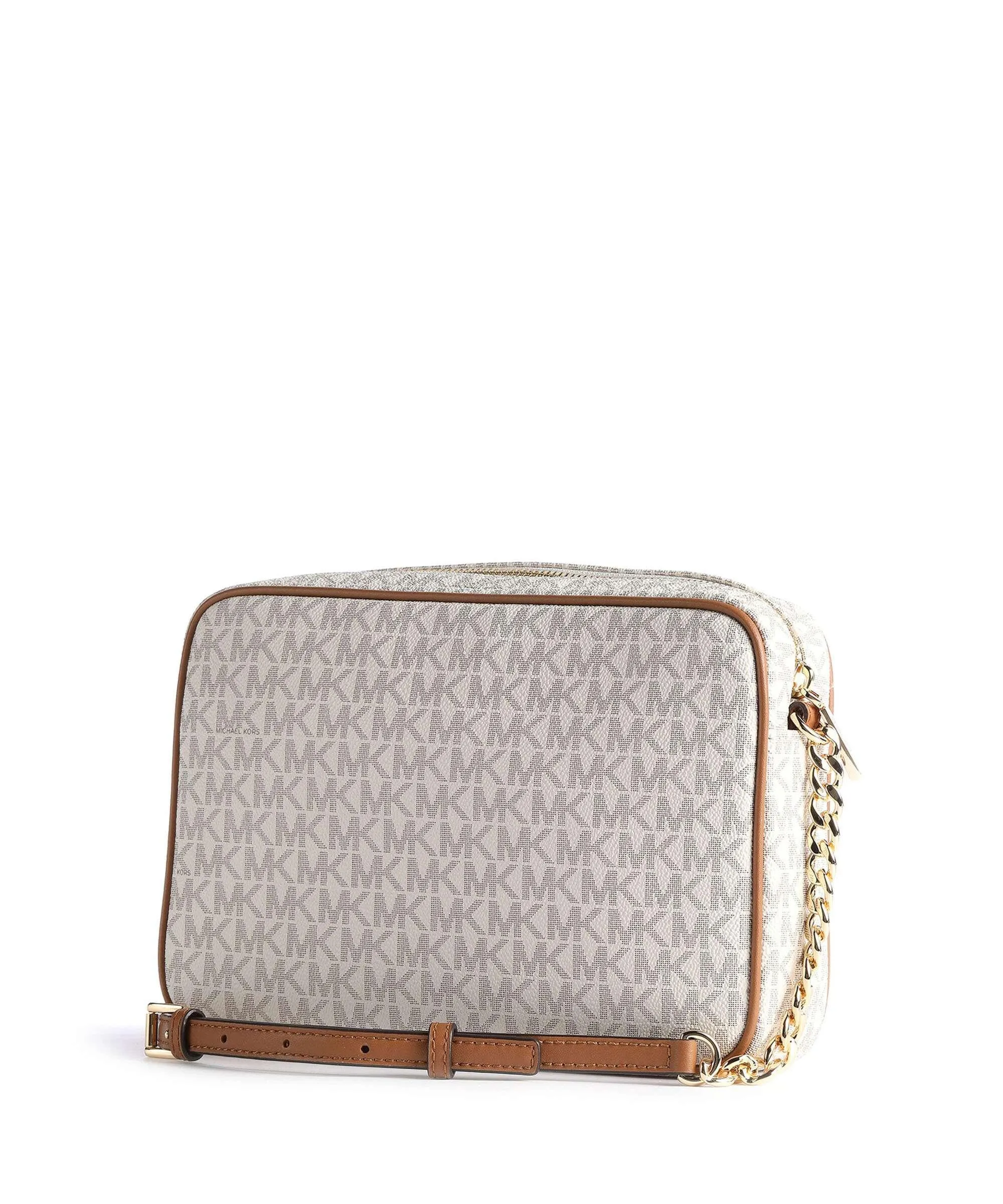  Michael Kors Jet Set Borsa a tracolla tela avorio  