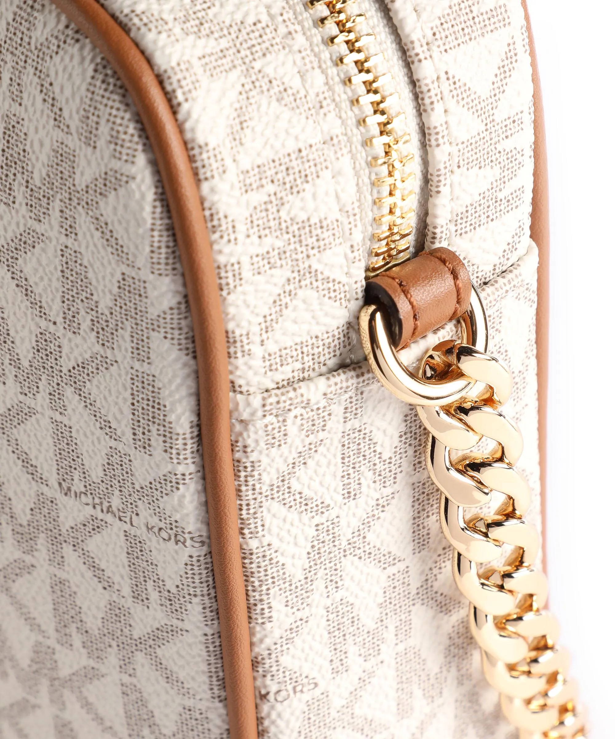  Michael Kors Jet Set Borsa a tracolla tela avorio  