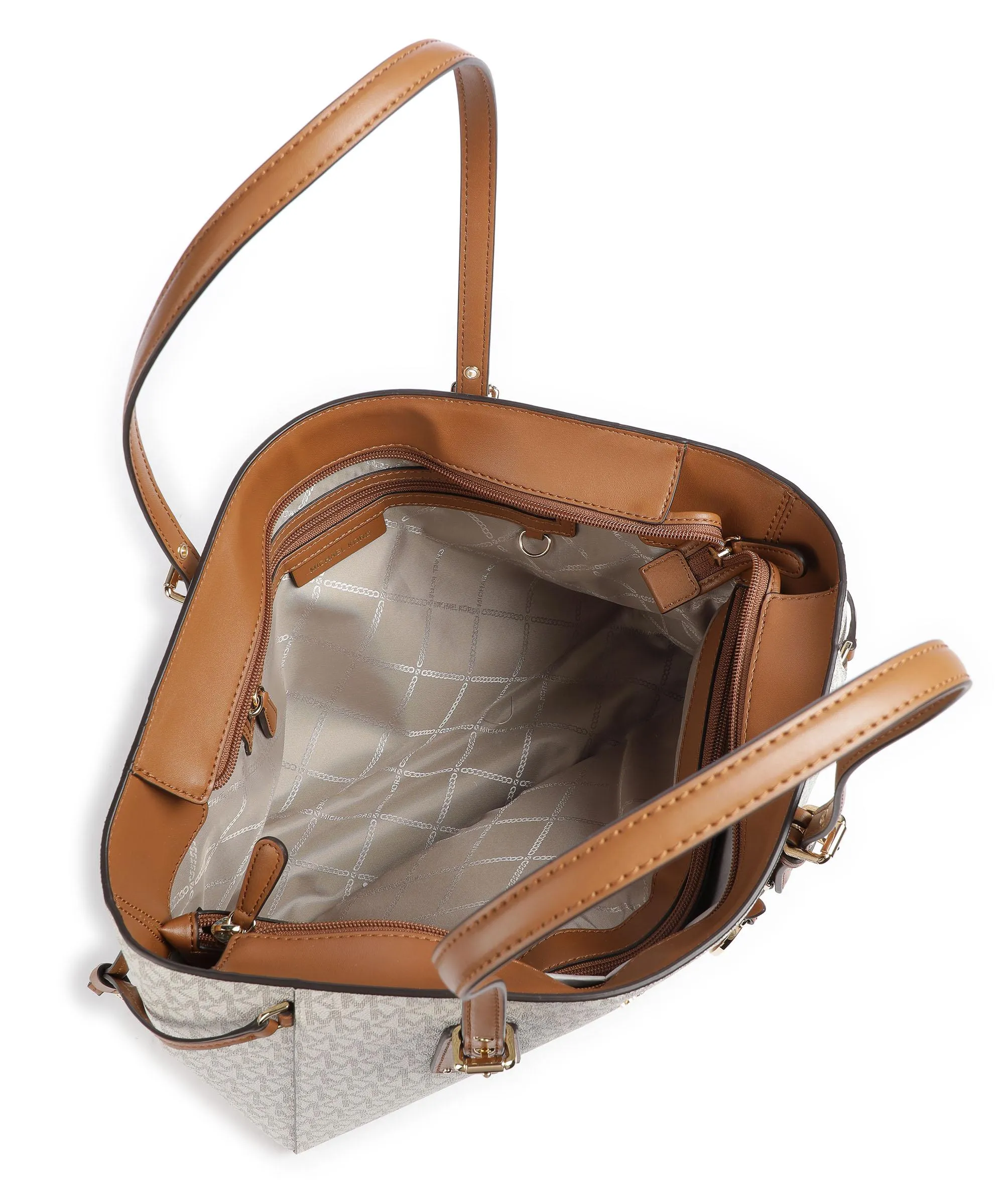 Michael Kors Voyager Borsa shopper tela beige/marrone  
