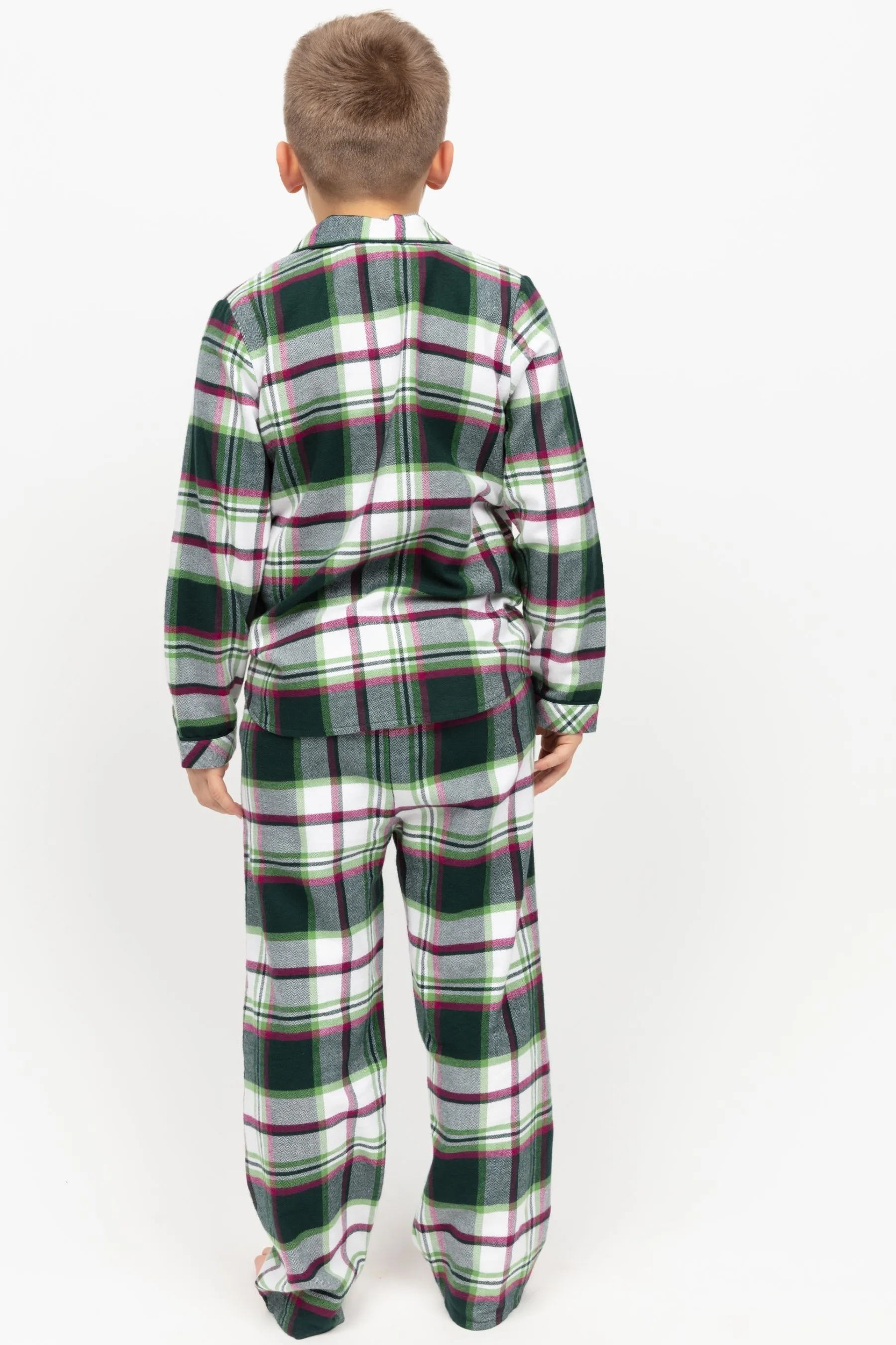 Minijammies Unisex Blu Manica lunga Pigiama a quadri Set    