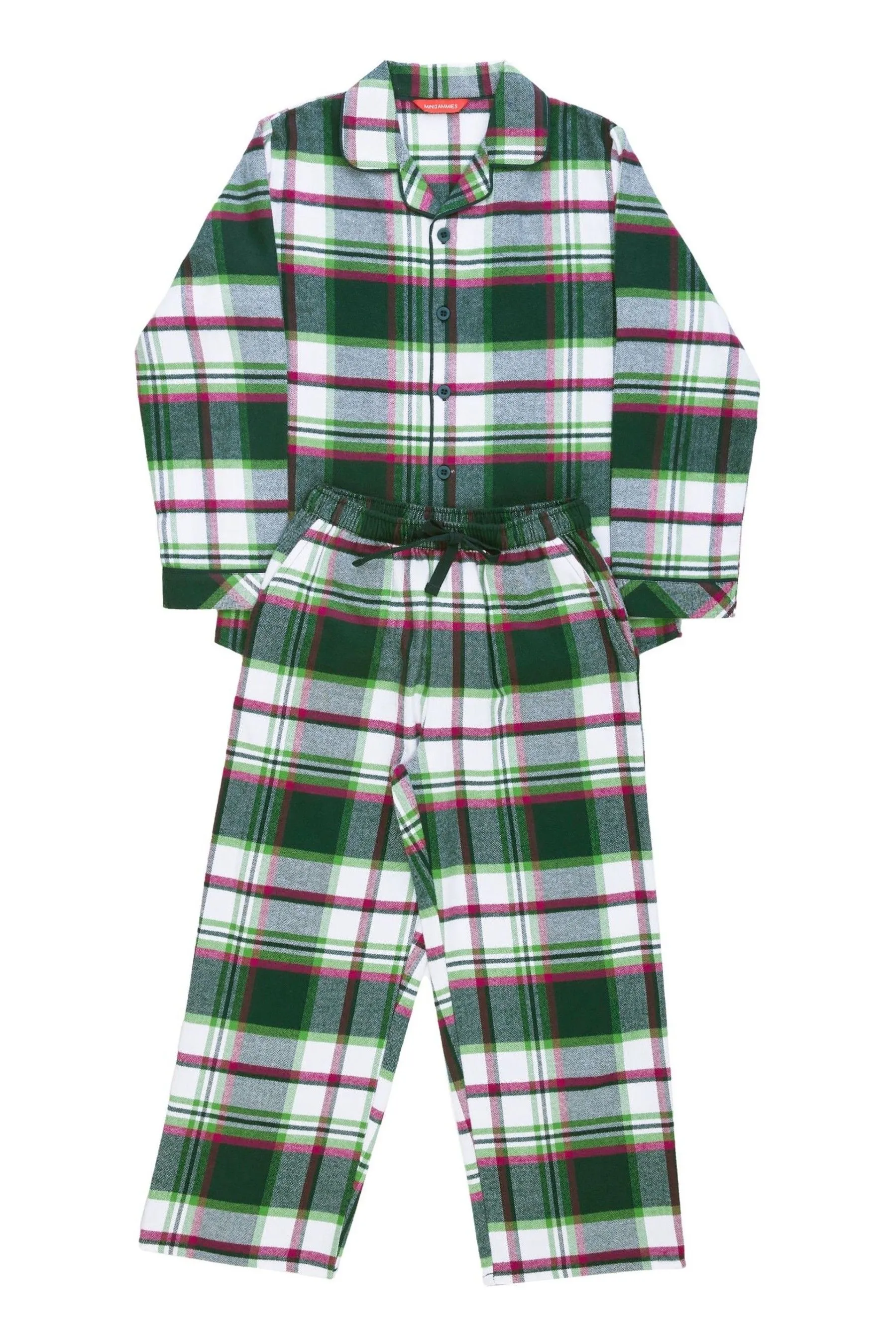 Minijammies Unisex Blu Manica lunga Pigiama a quadri Set    