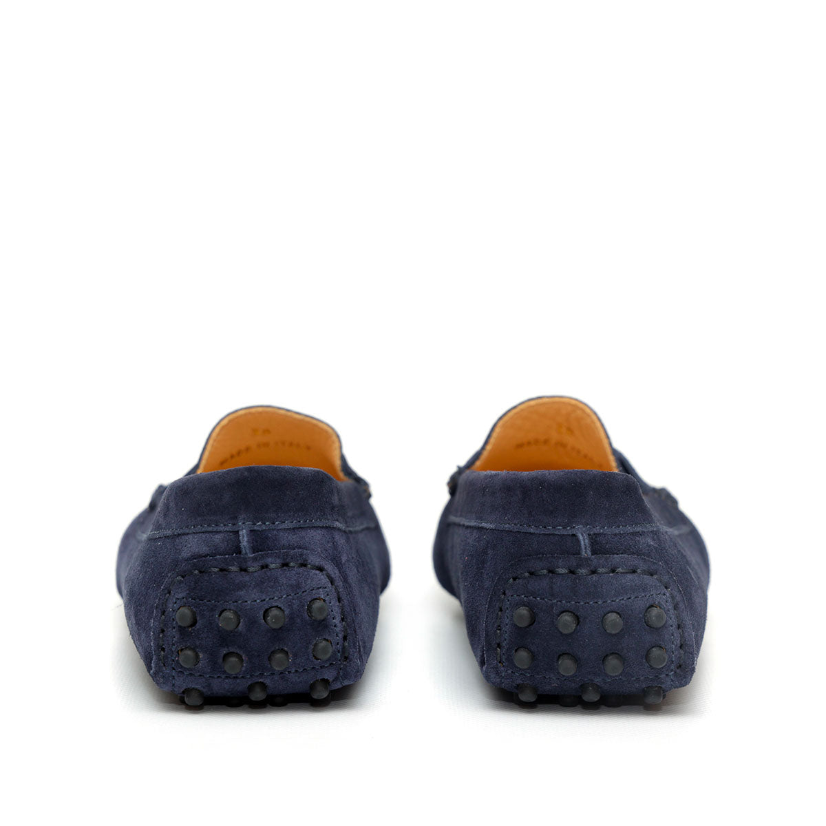Mocassino D in Pelle Scamosciata Blu