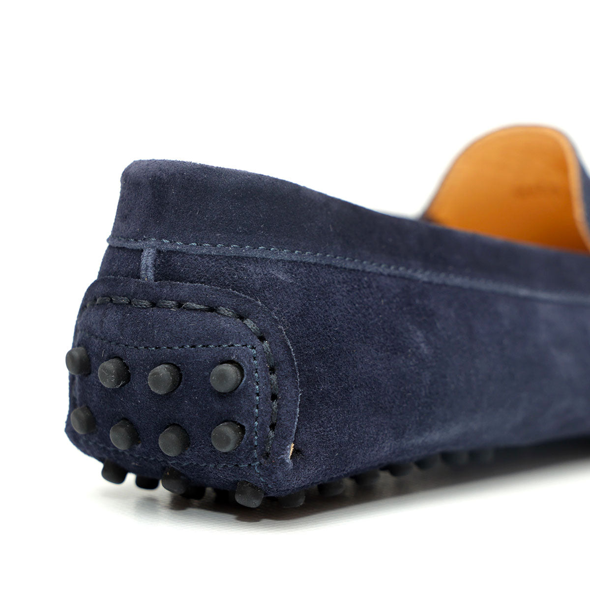 Mocassino D in Pelle Scamosciata Blu