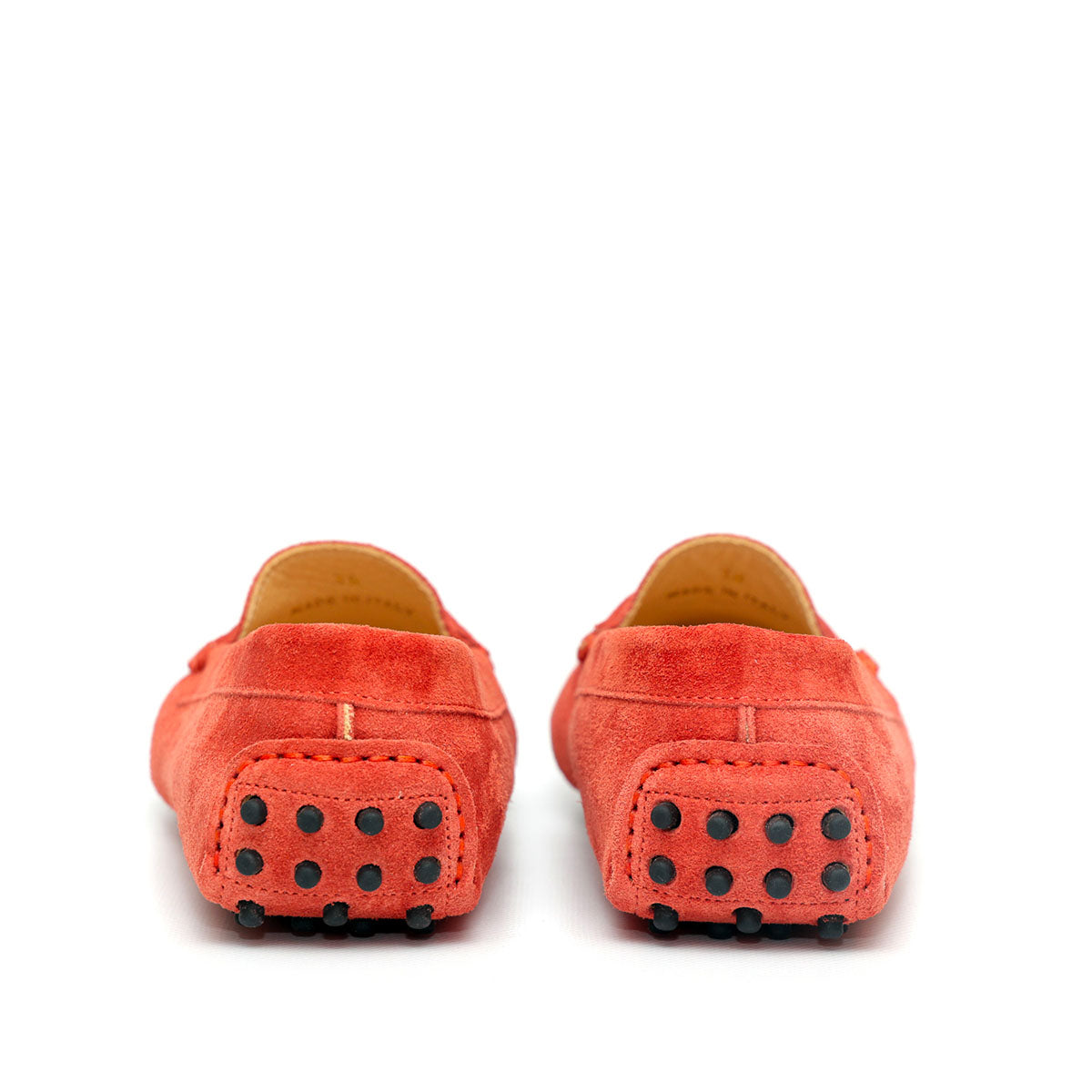 Mocassino D in Pelle Scamosciata Marrone Terra