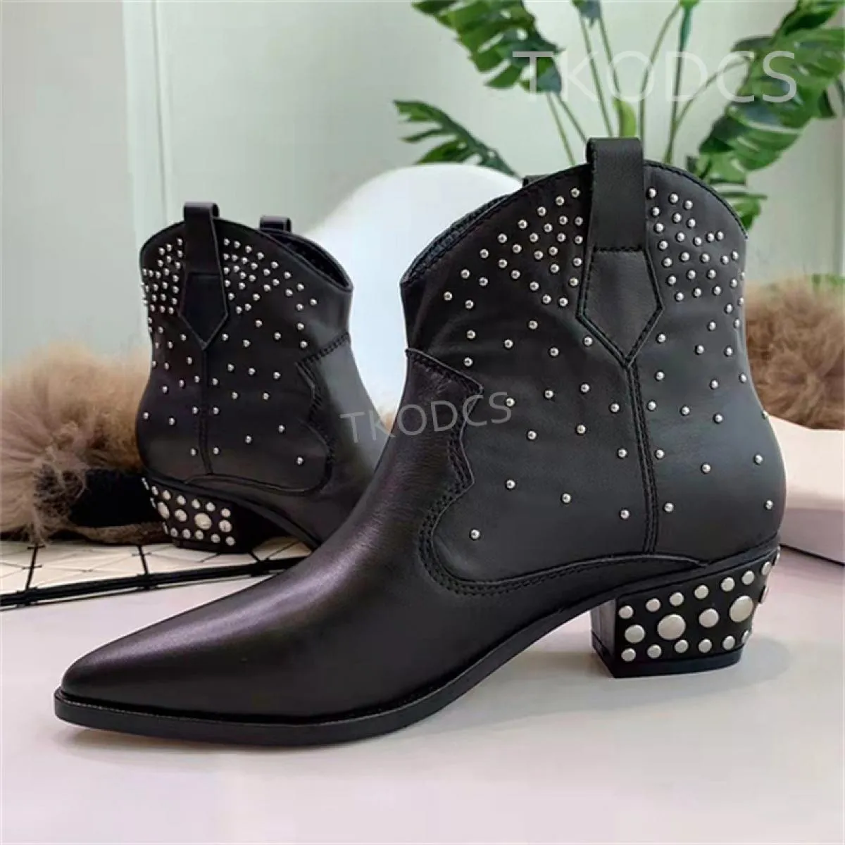 Moda pelle scamosciata di mucca inverno nuovi stivaletti classici di alta qualità moda versatile tacco medio comode donne slip o
