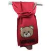 Moschino – Sciarpa in lurex con disegno Teddy Bear