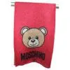 Moschino – Sciarpa in lurex con disegno Teddy Bear