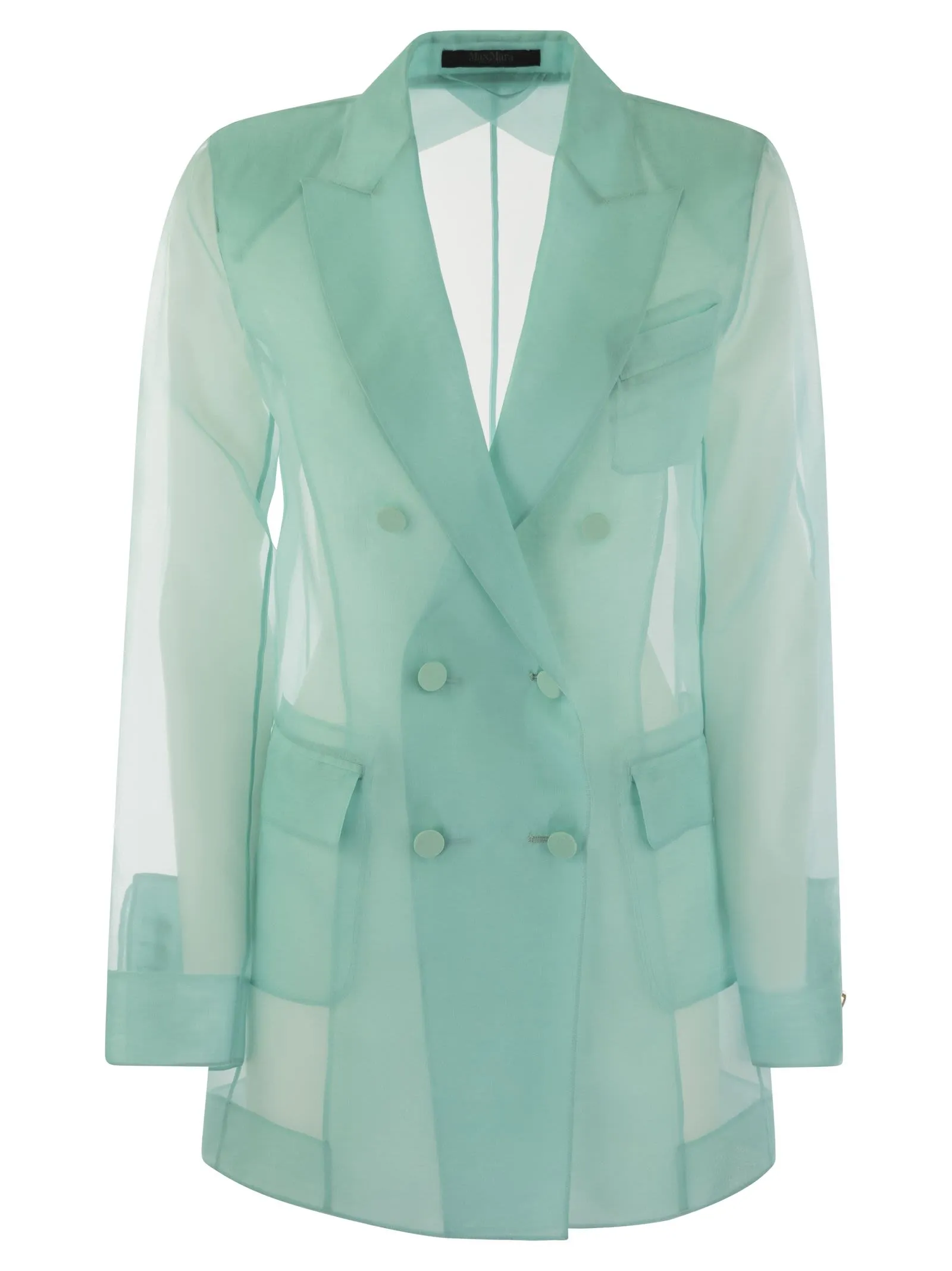 NEGRAR – Silk organza double-breasted blazer