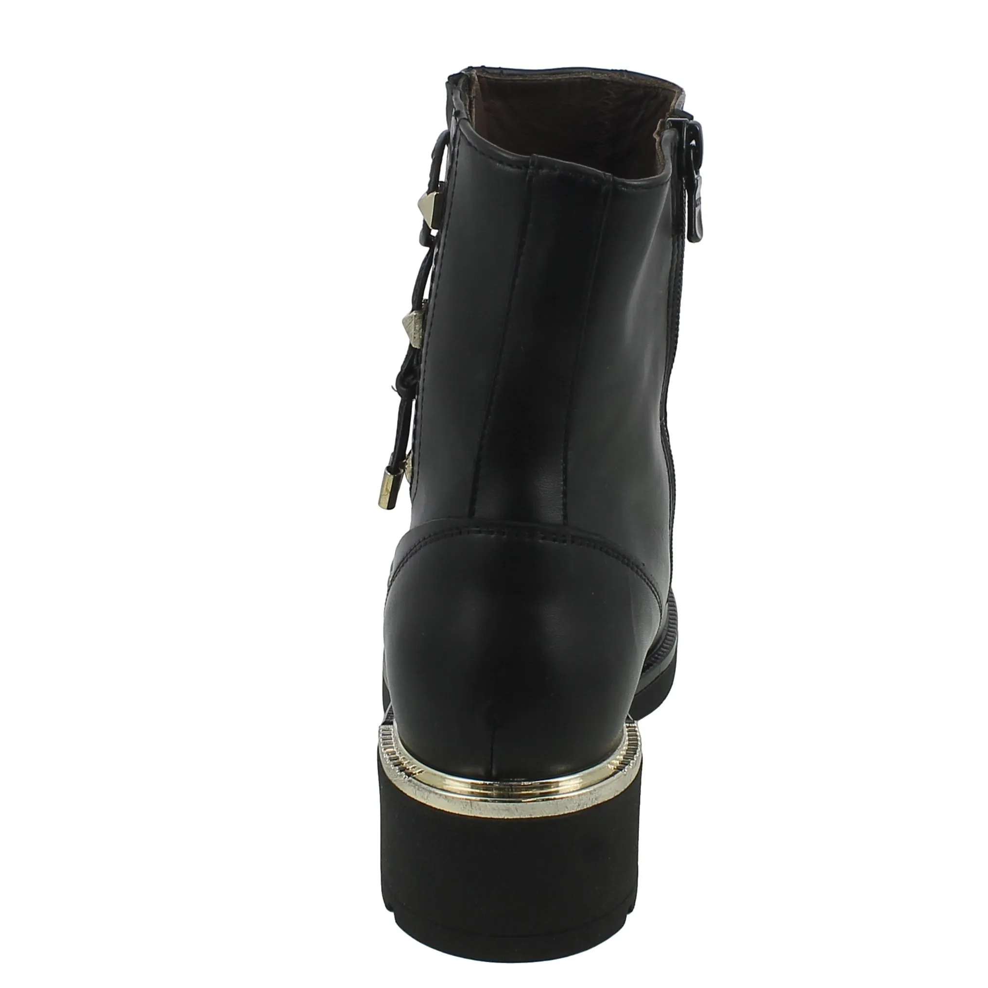 NeroGiardini  Chelsea nero con borchie oro 