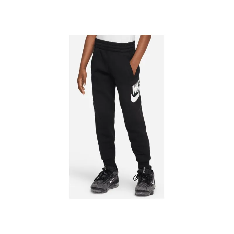 Nike Junior K Nsw Club Flc Jggr Hbr Black/White Pantalone Felpa Nero Junior