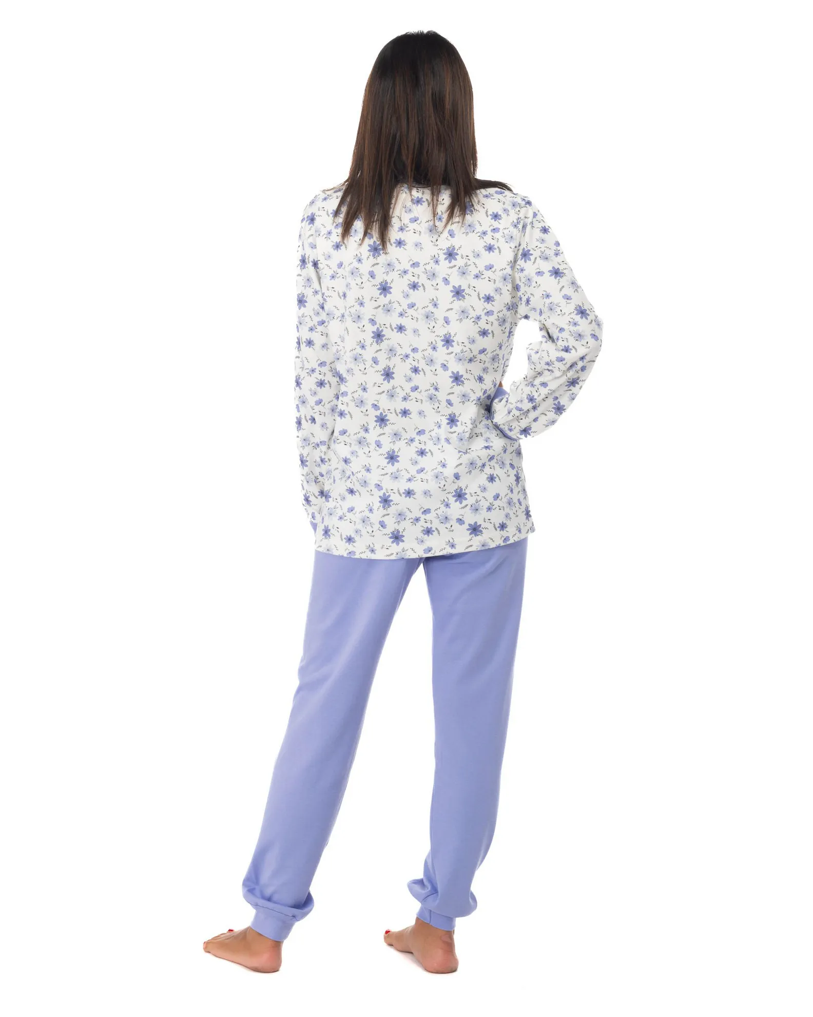NOTTI MAGICHE - Pigiama da donna fiorato lilla modello MORENA, MADE IN ITALY                                            Previous