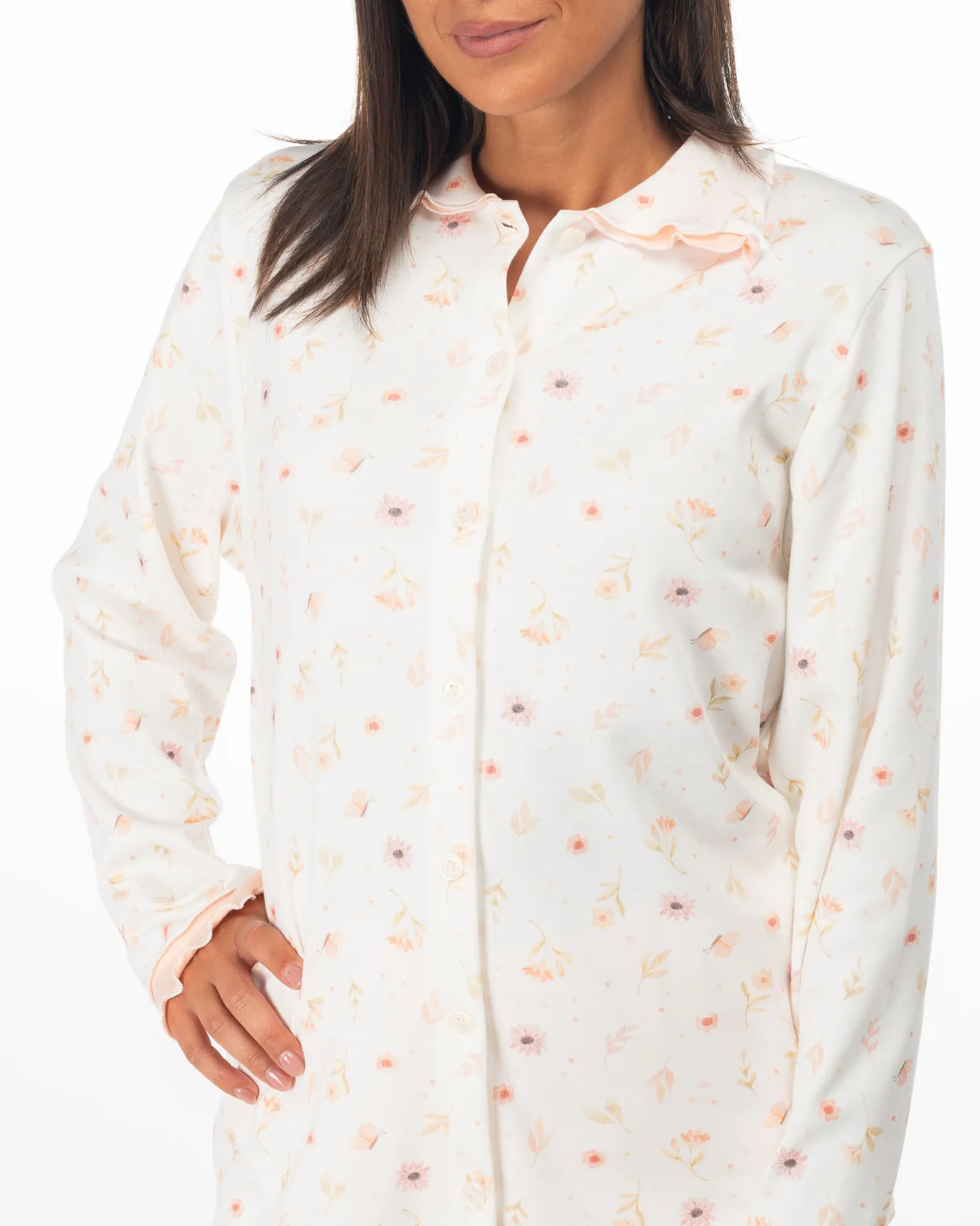 NOTTI MAGICHE - Pigiama da donna rosa fiorato modello BIANCA , MADE IN ITALY                                            Previous