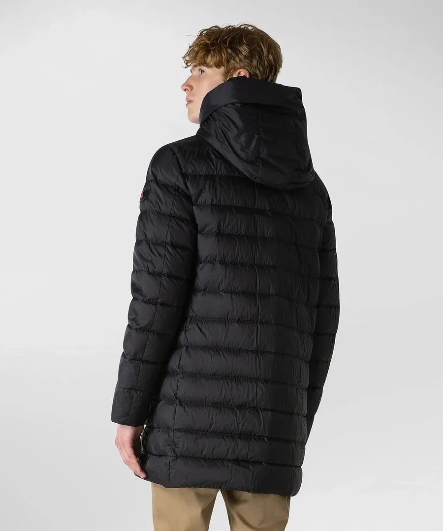 Nylon parka with Peuterey Logo / Black