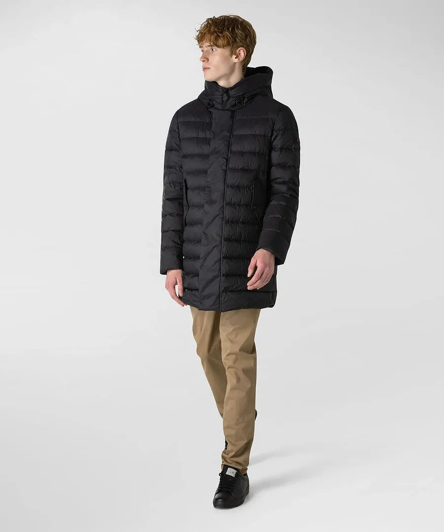 Nylon parka with Peuterey Logo / Black