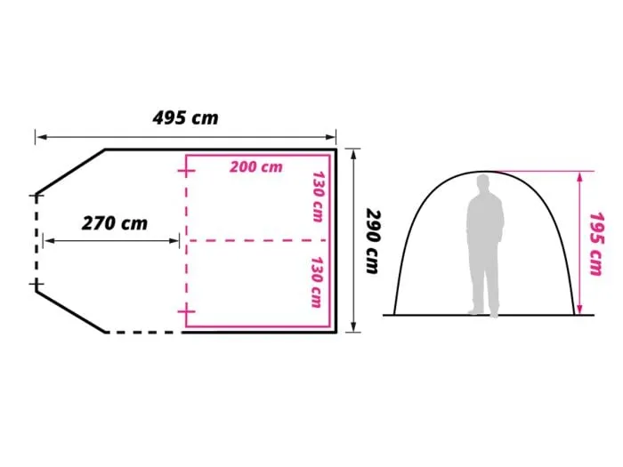 Obelink Optima 4 TC tenda a tunnel