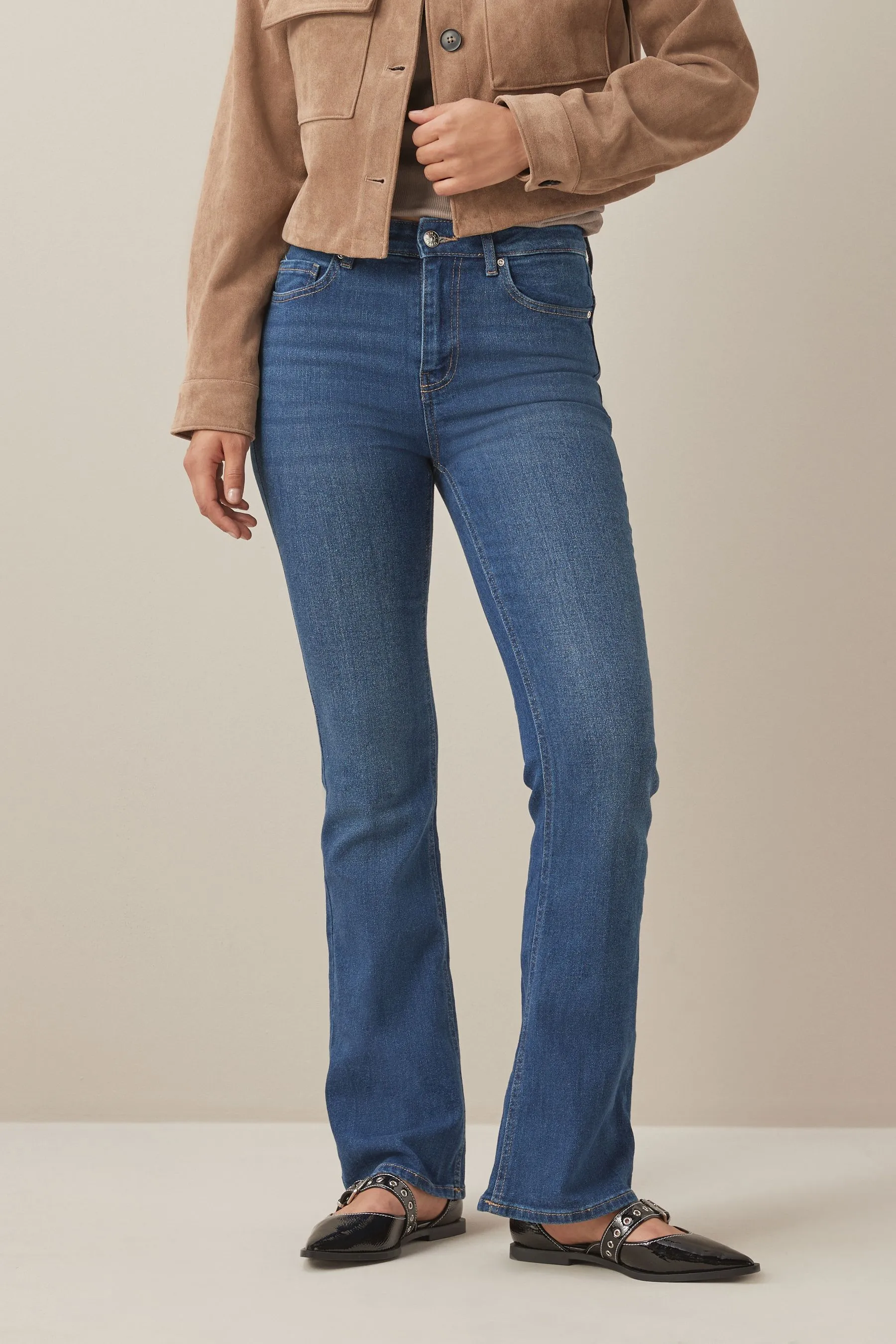 ONLY Lola High Waisted Flared Jeans with Comfort Stretch    