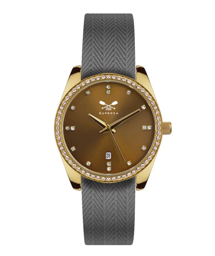 OROLOGIO MOONLIGHT  dm. 36,5 JACQUARD SPIGATO GRIGIO