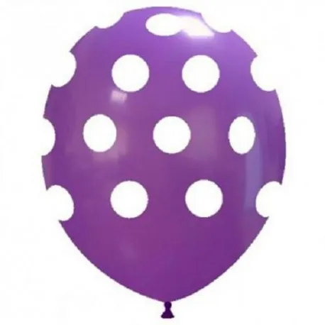 Palloncini pois viola per festa compleanno