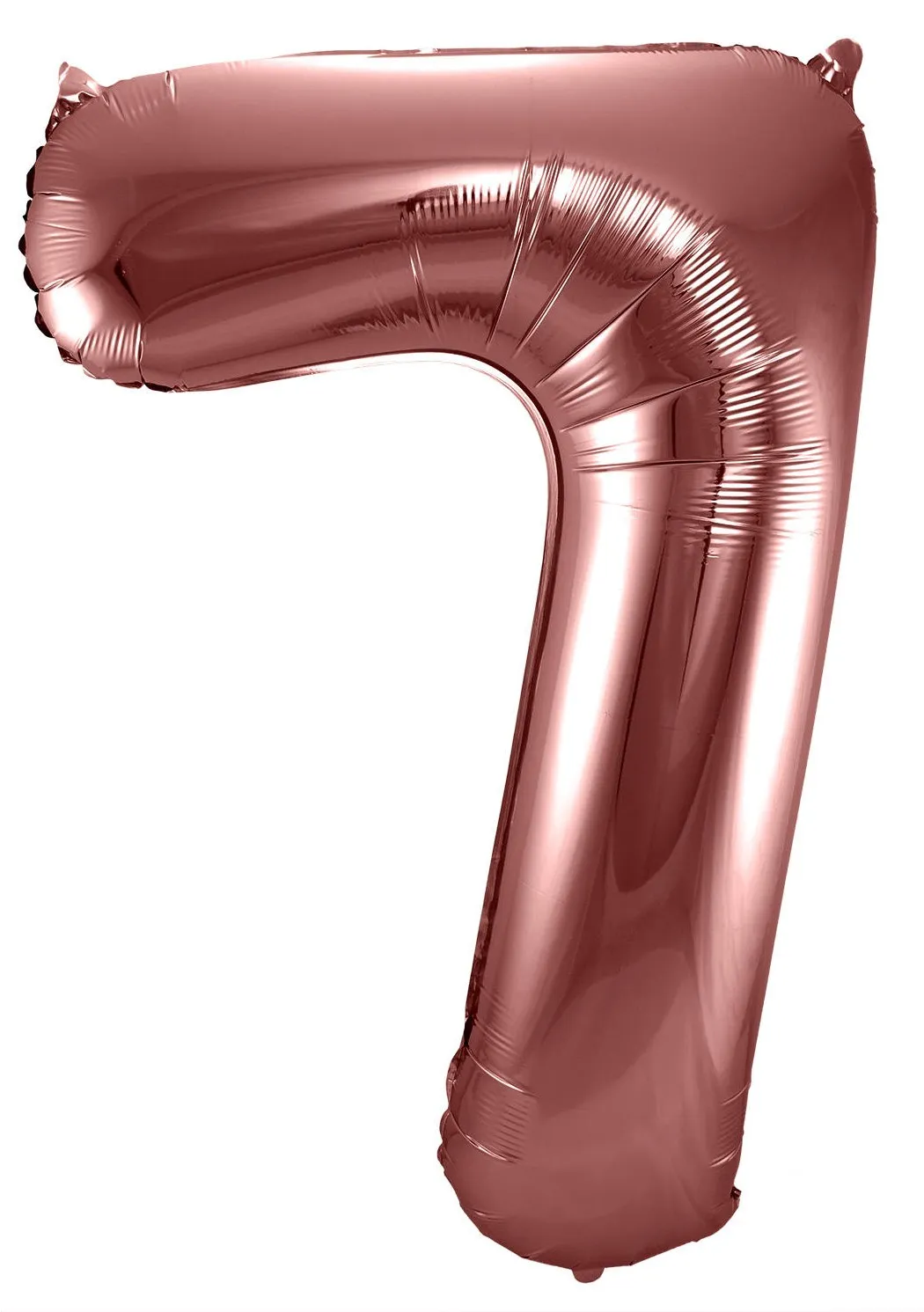 Palloncino numero 7 in metallo oro rosa 86 cm