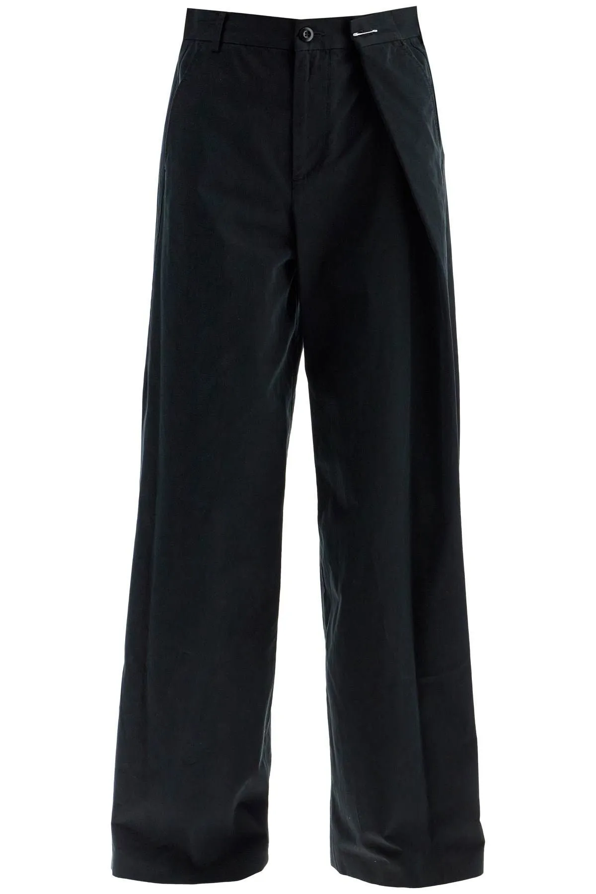 Pantaloni ampi con piega