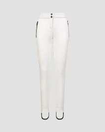 Pantaloni bianchi con staffe da donna Sportalm