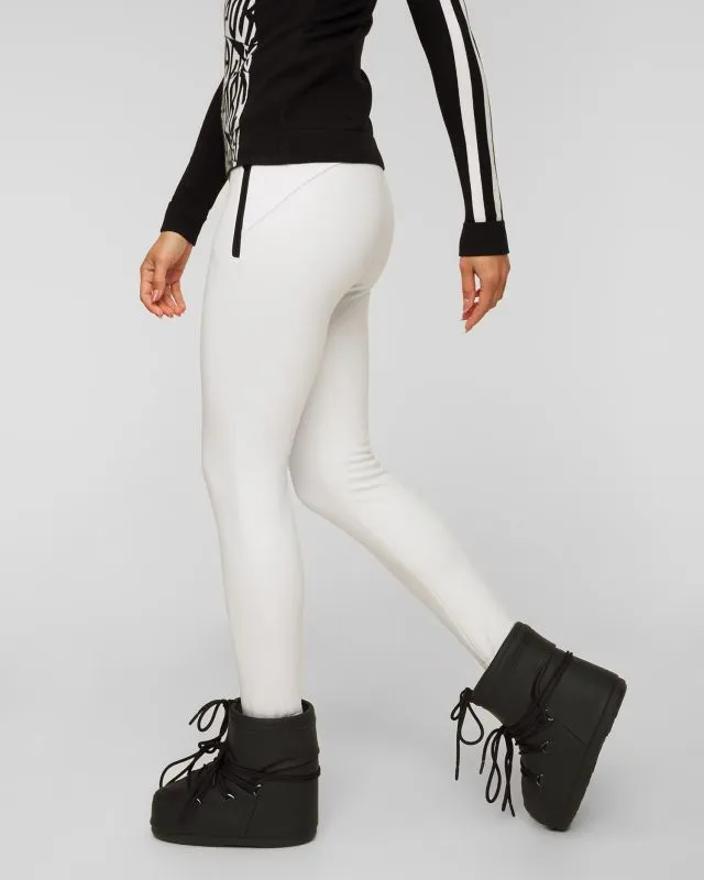 Pantaloni bianchi con staffe da donna Sportalm