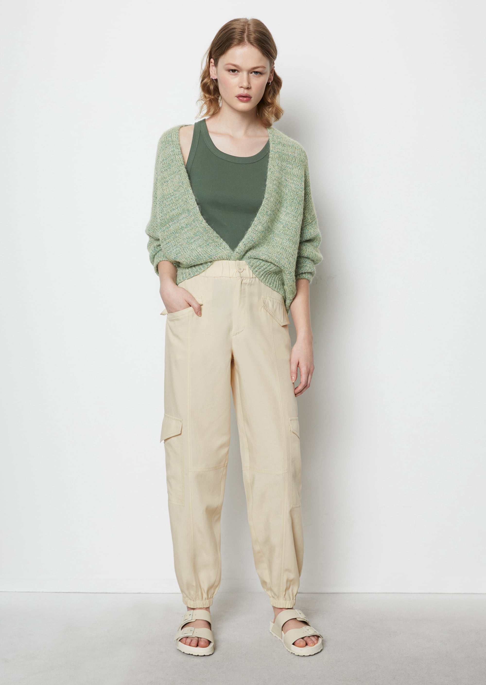Pantaloni Cargo allentati Realizzato in misto Tencel™ Lyocell-Lino