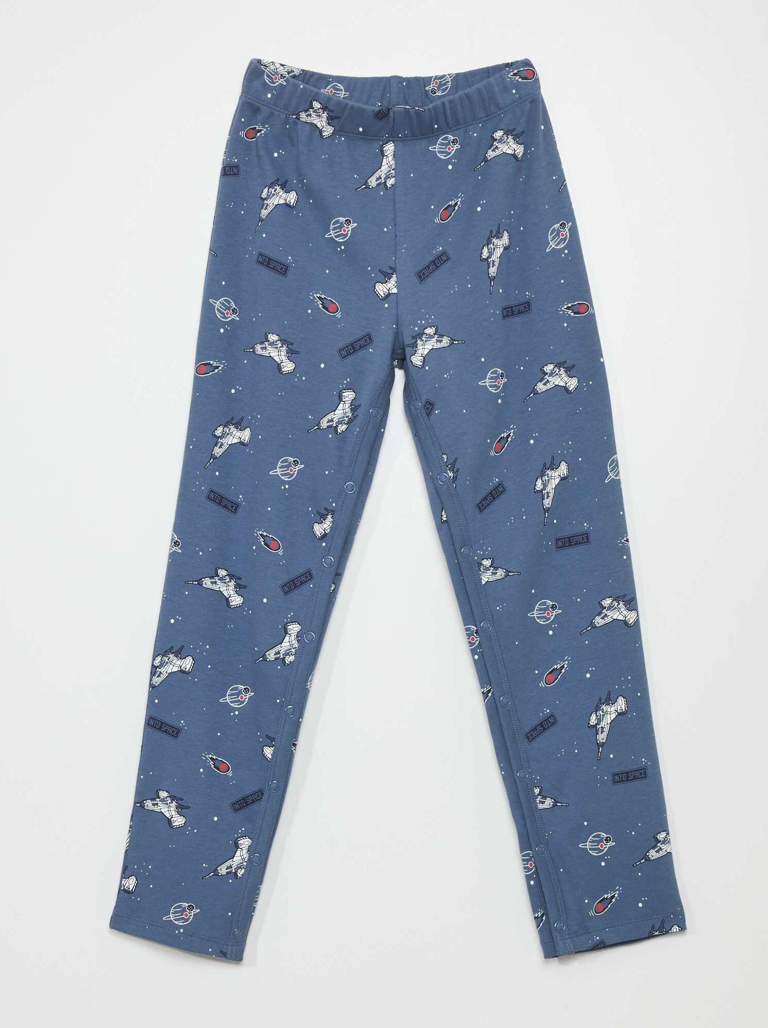 Pantaloni con apertura a pressione - So Easy - BLU