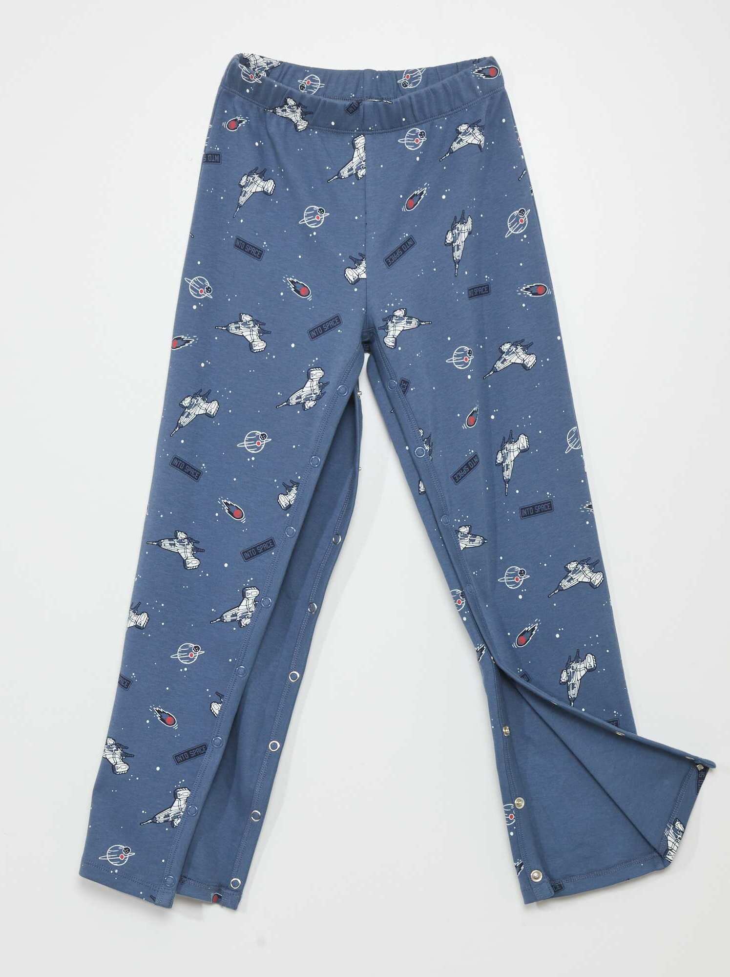 Pantaloni con apertura a pressione - So Easy - BLU