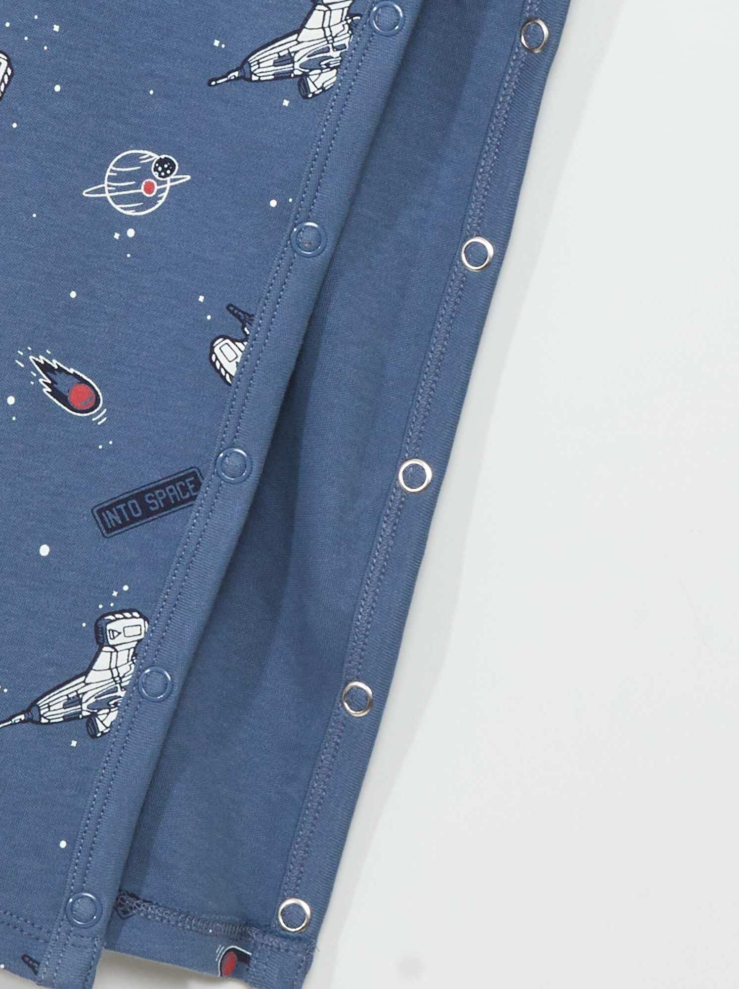 Pantaloni con apertura a pressione - So Easy - BLU