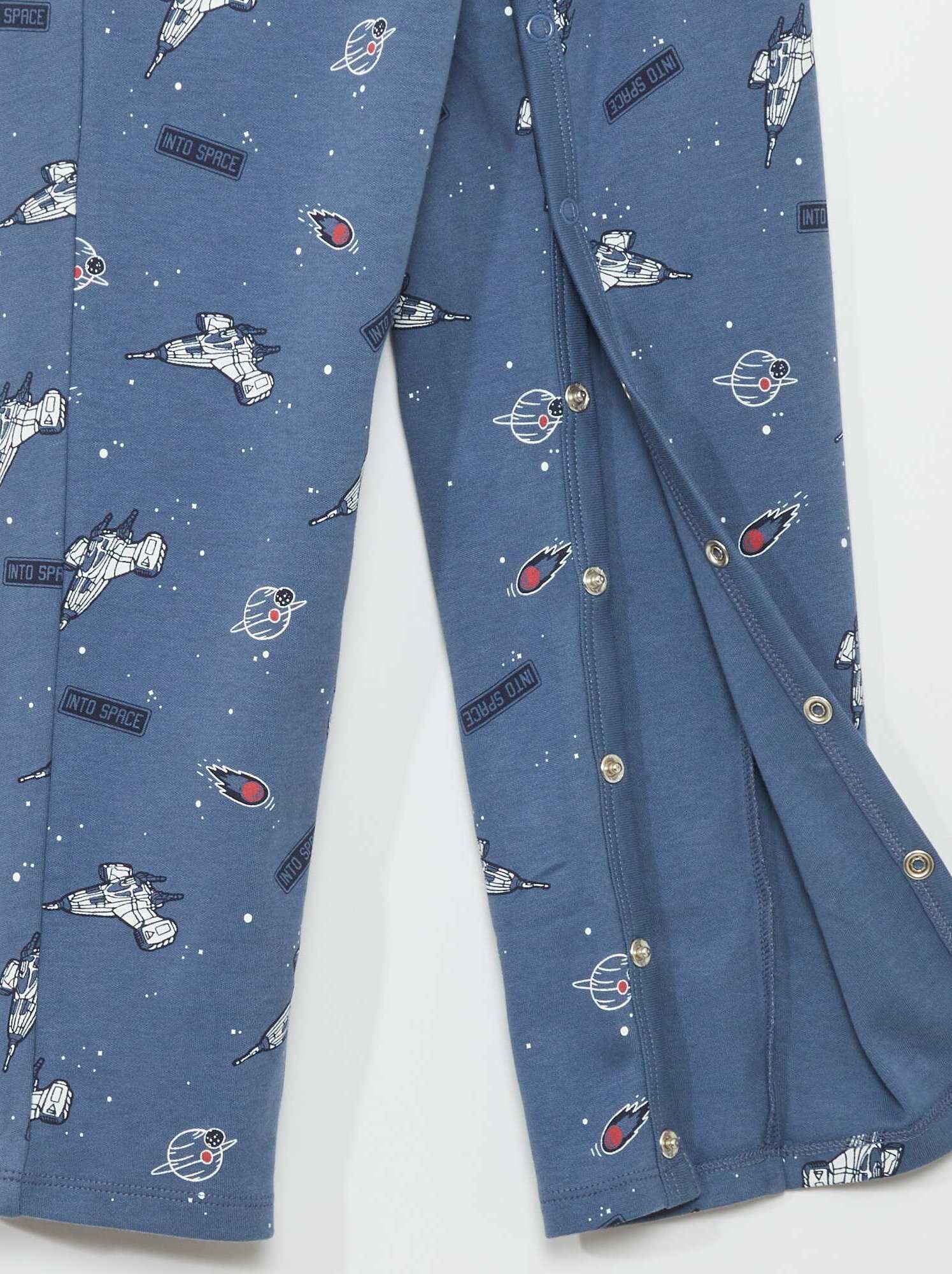 Pantaloni con apertura a pressione - So Easy - BLU
