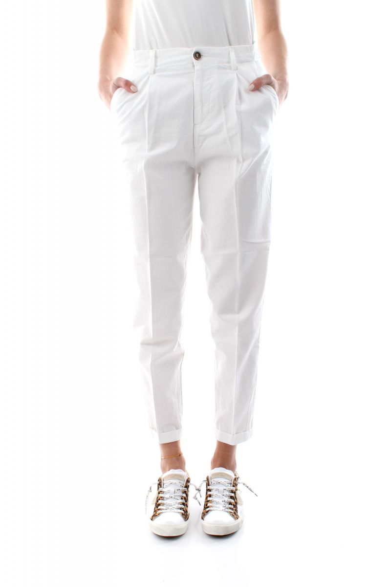 PANTALONI Donna 40WEFT NEVE 6421/7160 40W441 BIANCO