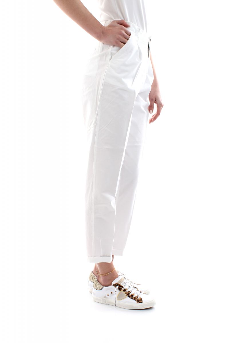 PANTALONI Donna 40WEFT NEVE 6421/7160 40W441 BIANCO