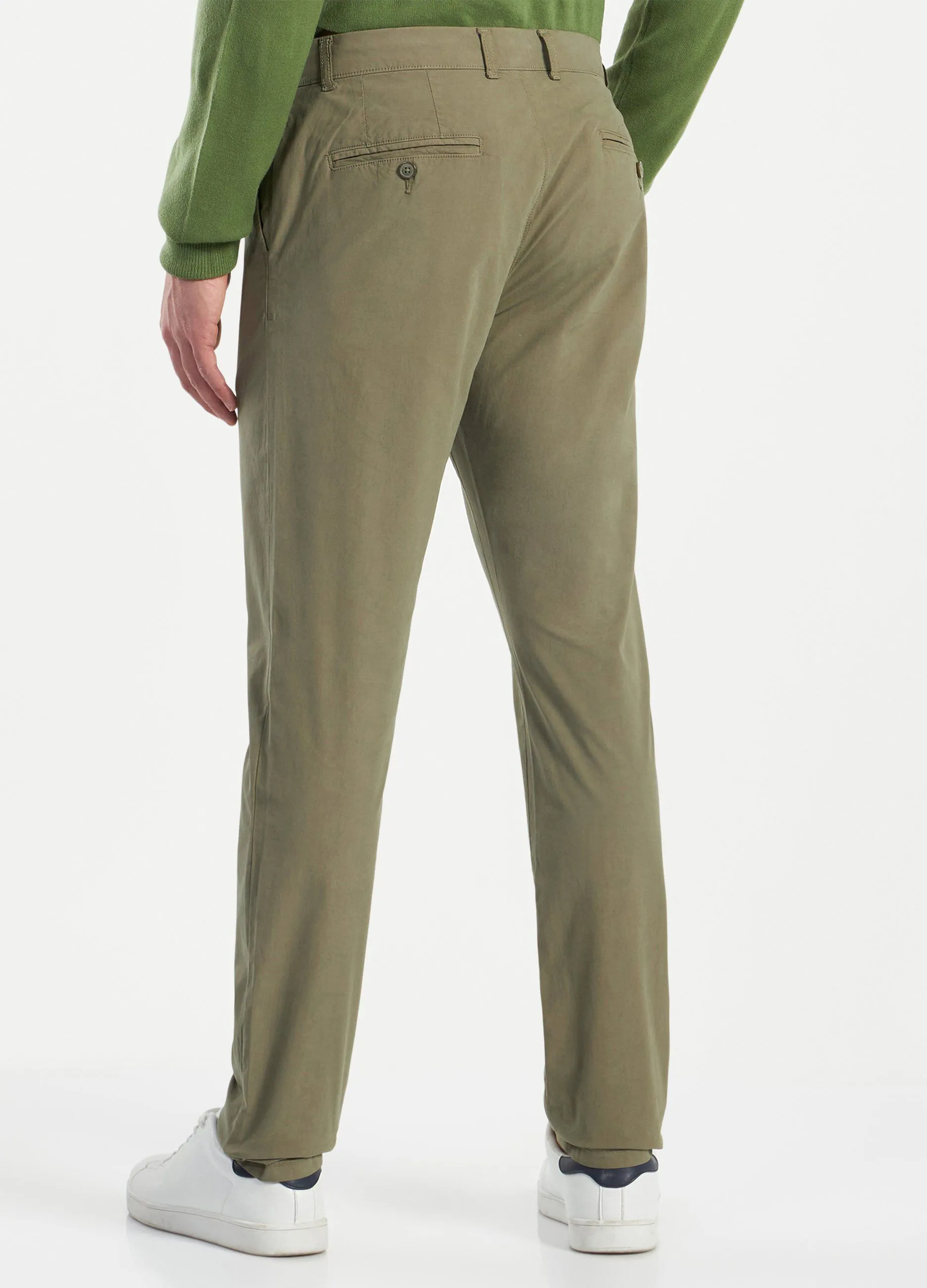 Pantaloni in cotone stretch uomo