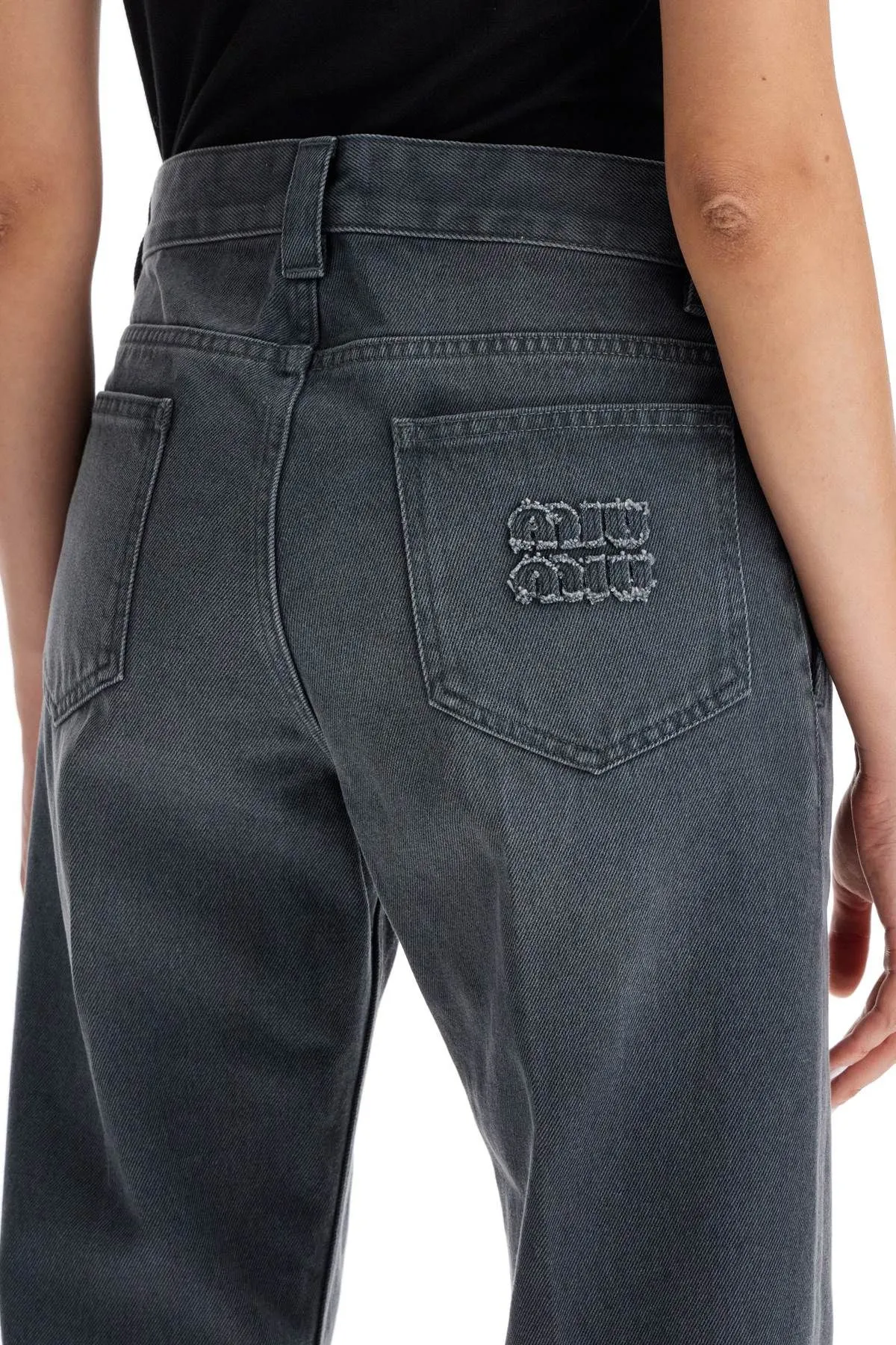 Pantaloni in drill con risvolto