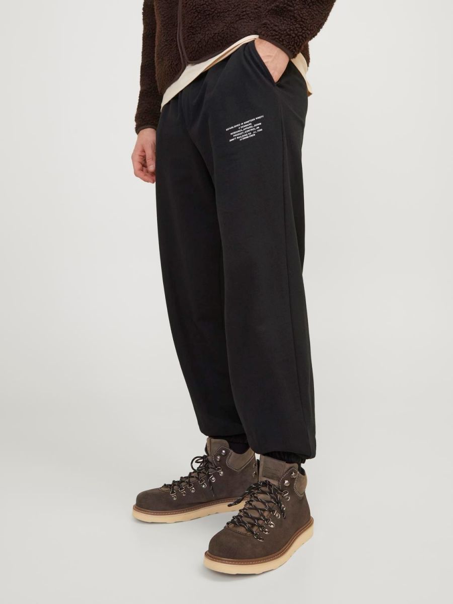 PANTALONI JOGG E LEGGINGS Uomo JACK&JONES 12250639 BILL JJRILEY BLACK
