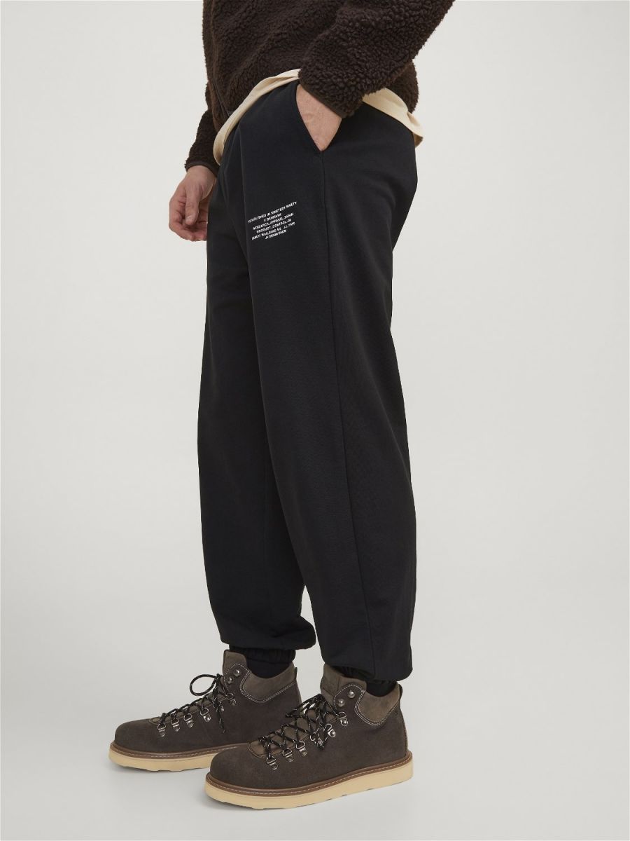 PANTALONI JOGG E LEGGINGS Uomo JACK&JONES 12250639 BILL JJRILEY BLACK