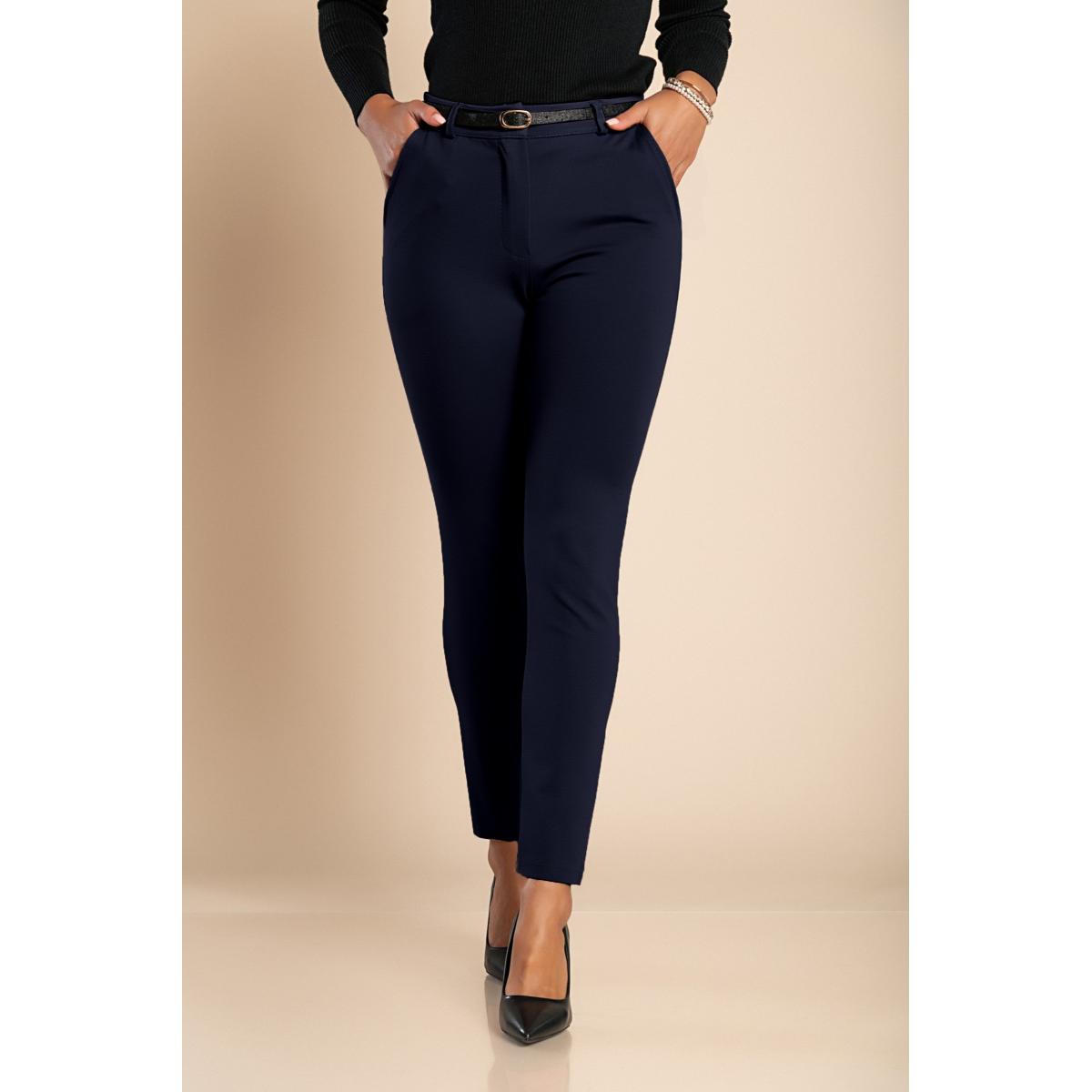 Pantaloni lunghi eleganti, blu scuro