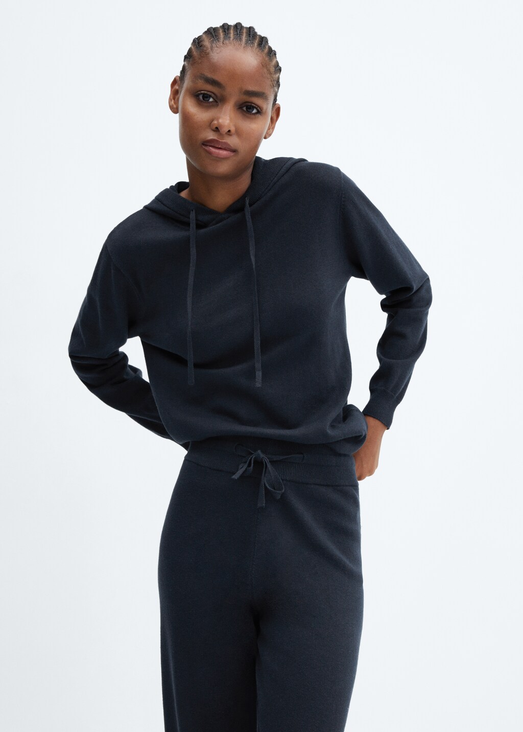 Pantaloni pigiama jogger cotone e lino