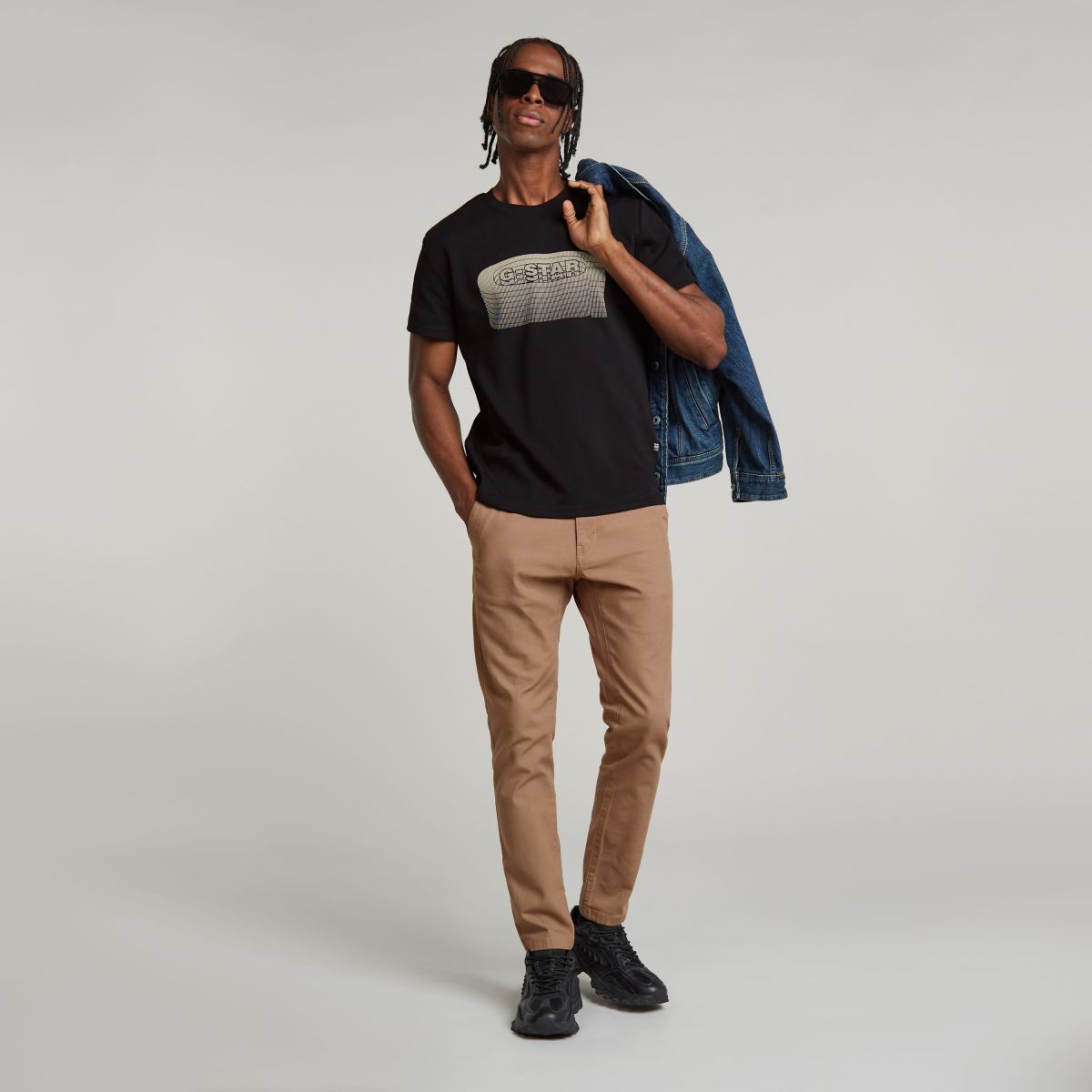 PANTALONI Uomo G-STAR D21038-D305 BRONSON 2.0 CHINO B444 SAFARI L.30