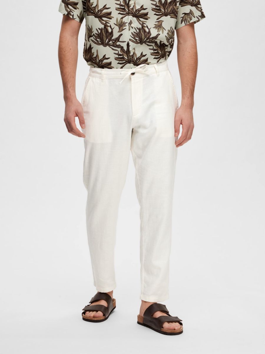 PANTALONI Uomo SELECTED 16087636 SLIMTAPE BRODY CLOUD DANCER