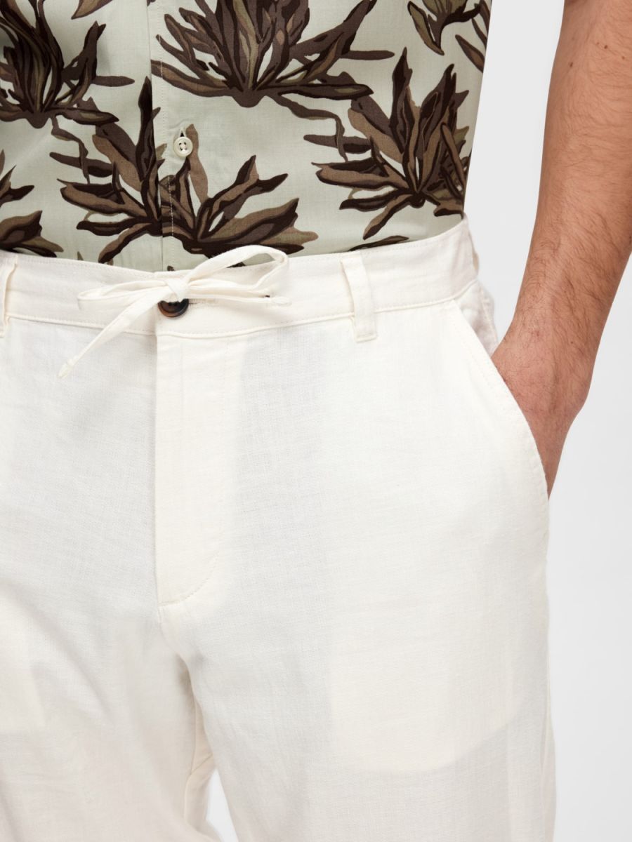 PANTALONI Uomo SELECTED 16087636 SLIMTAPE BRODY CLOUD DANCER