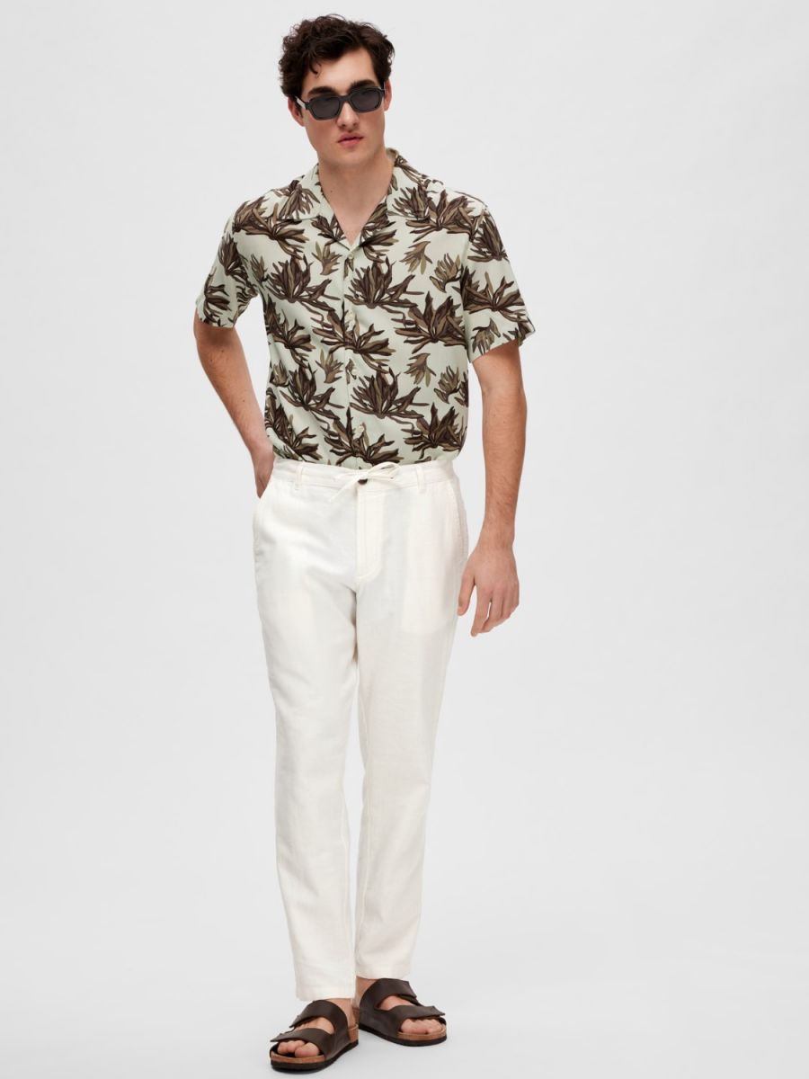 PANTALONI Uomo SELECTED 16087636 SLIMTAPE BRODY CLOUD DANCER