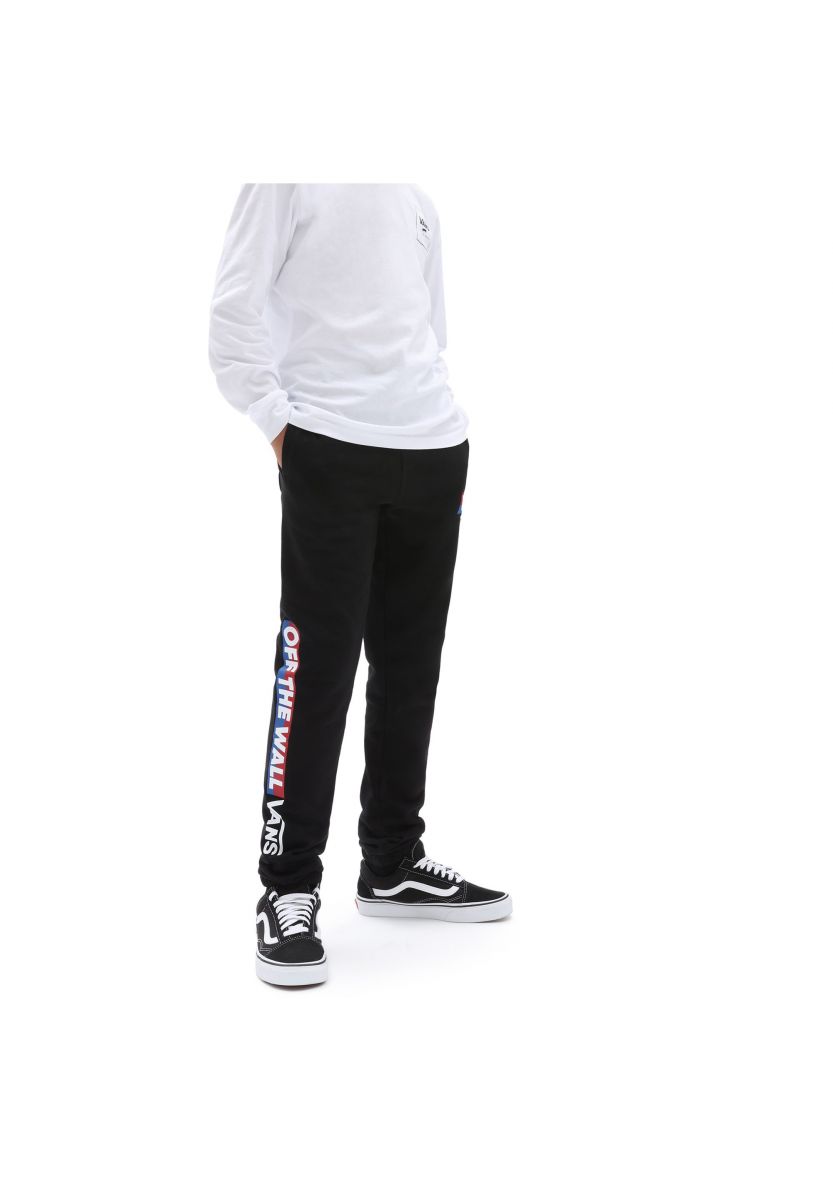 PANTALONI  VANS VN0A5FMZBLK1 LOGO FLEECE PANT BLACK BRUSHED