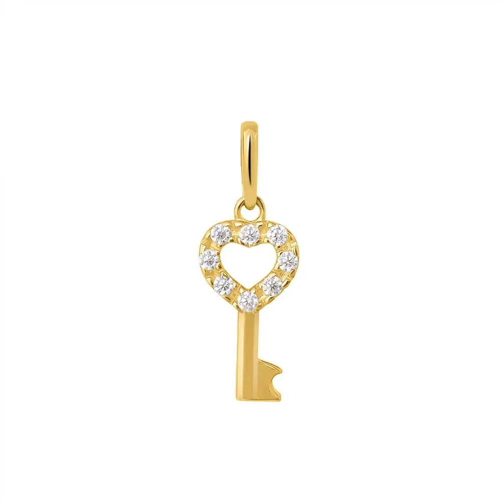 Pendente Cuore Poème Oro Giallo 375/1000 Cubic Zirconia Bianco 1410465