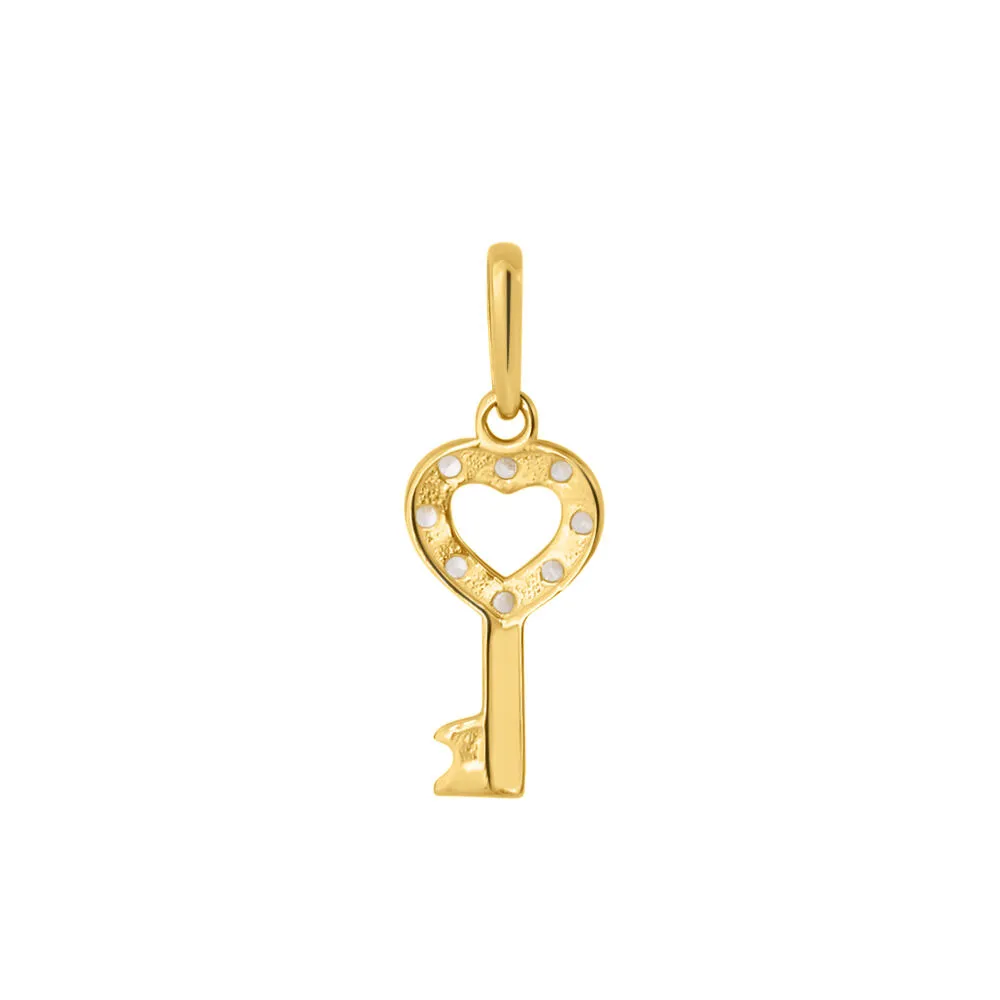 Pendente Cuore Poème Oro Giallo 375/1000 Cubic Zirconia Bianco 1410465