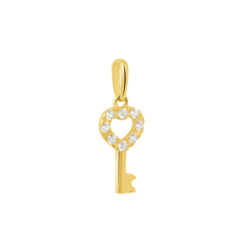 Pendente Cuore Poème Oro Giallo 375/1000 Cubic Zirconia Bianco 1410465