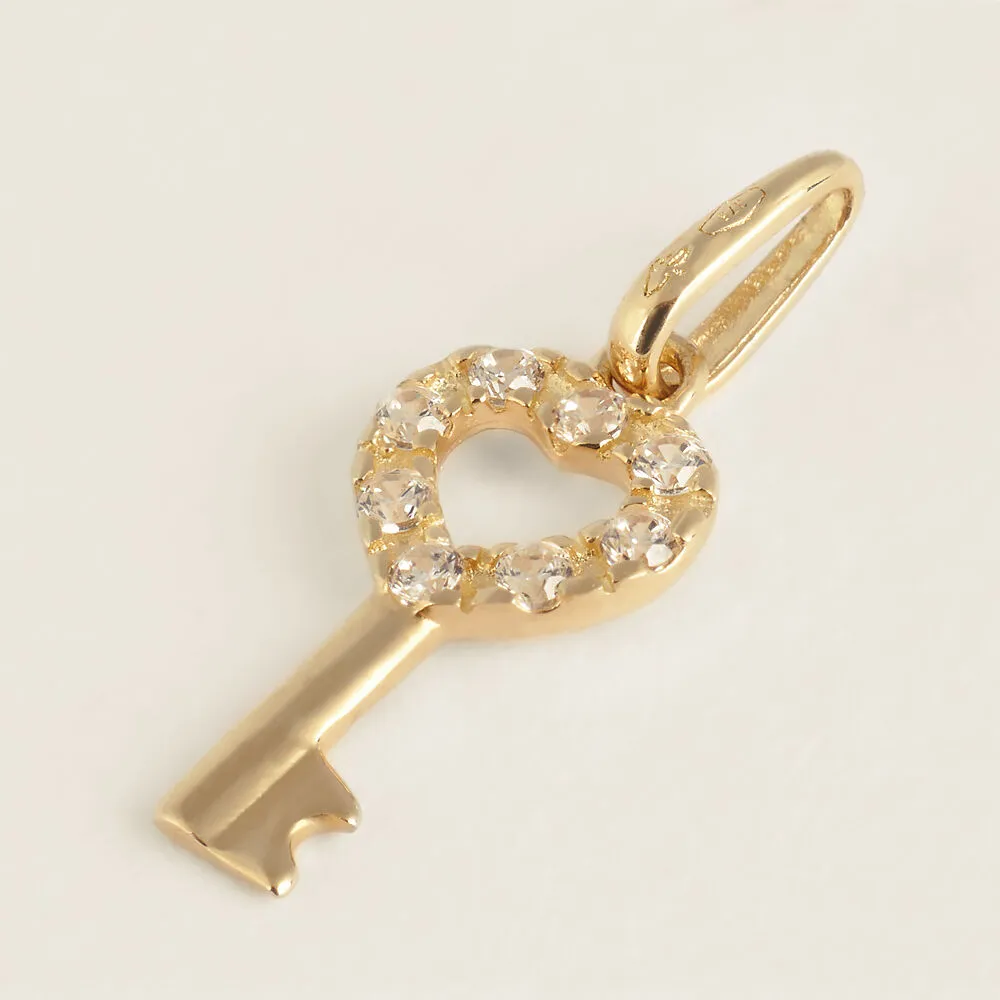 Pendente Cuore Poème Oro Giallo 375/1000 Cubic Zirconia Bianco 1410465